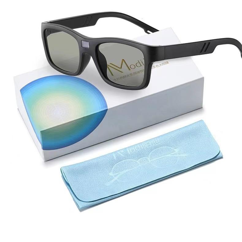 New. Second LCD smart color-changing polarized sunglasses driving driving multi-function sunglasses