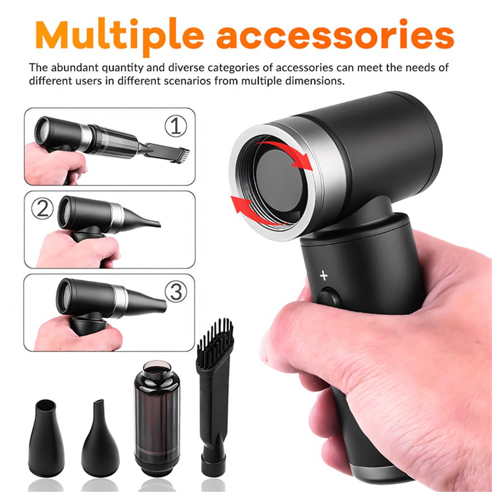 99 000 obr./min Turbo Wentylator Odrzutowy Elektryczny Dmuchacz Powietrza Z 2 Dyszami Mocna Dmuchawa Powietrza Bezszczotkowa Dmuchawa Odrzutowa Narzędzia do Czyszczenia Samochodu i Klawiatury