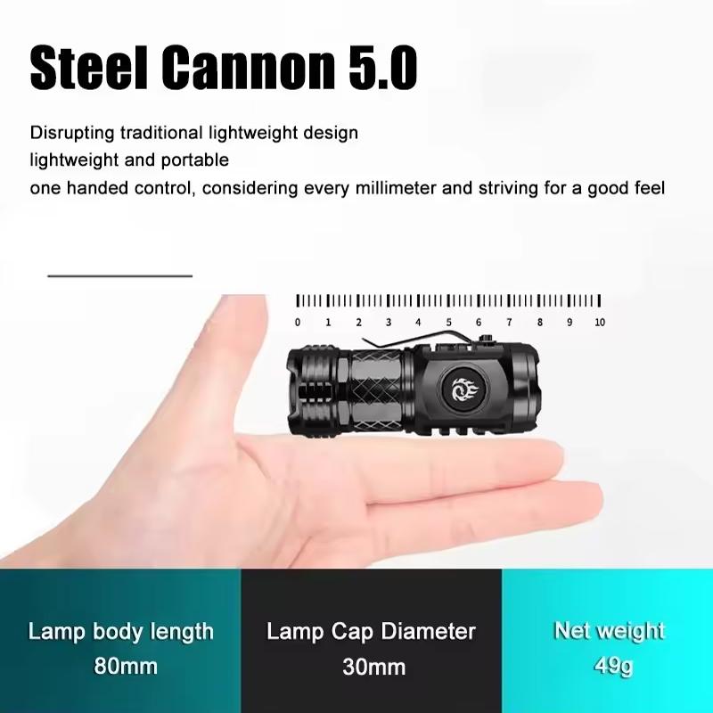 High Quality LED Flashlight 18350 Super Bright Torch Rechargeable USB Light Waterproof for Outdoors Hiking Camping Lantern