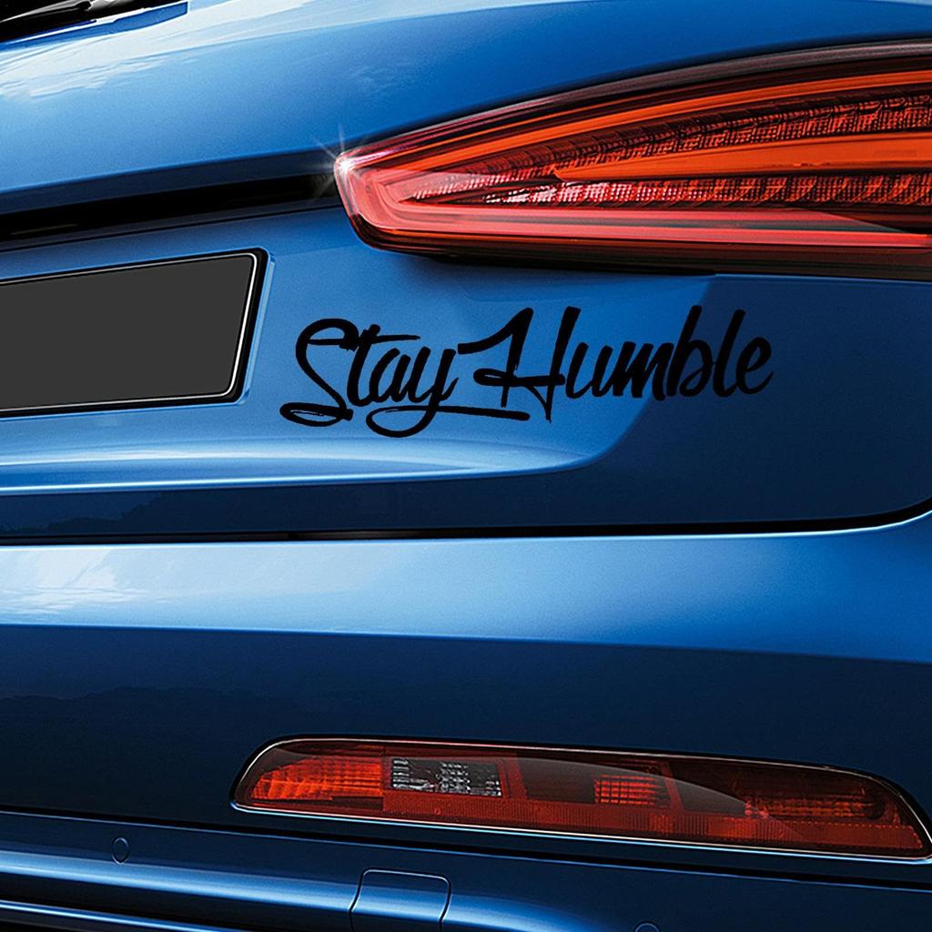 Generic Stay Humble Car Sticker, Stay Humble Car Sticker, English Body Sticker, Stay Humble