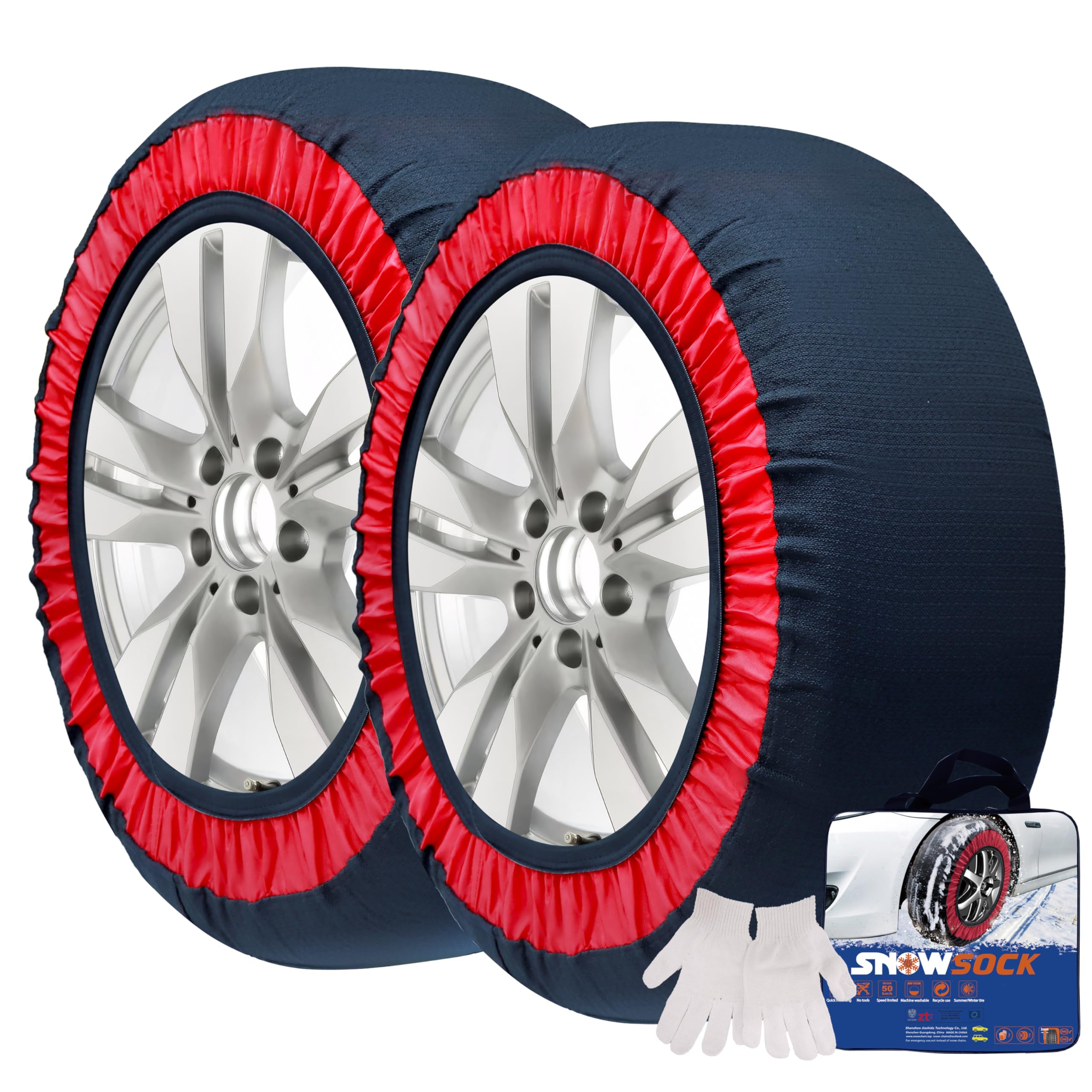 

BEIKEMALL Fabric Tire for Light Easy No Jacking Winter Snowy Tire KE78 Chains, Non-Metallic, Vehicles, Installation, Required, Snow, Roads, Icy,