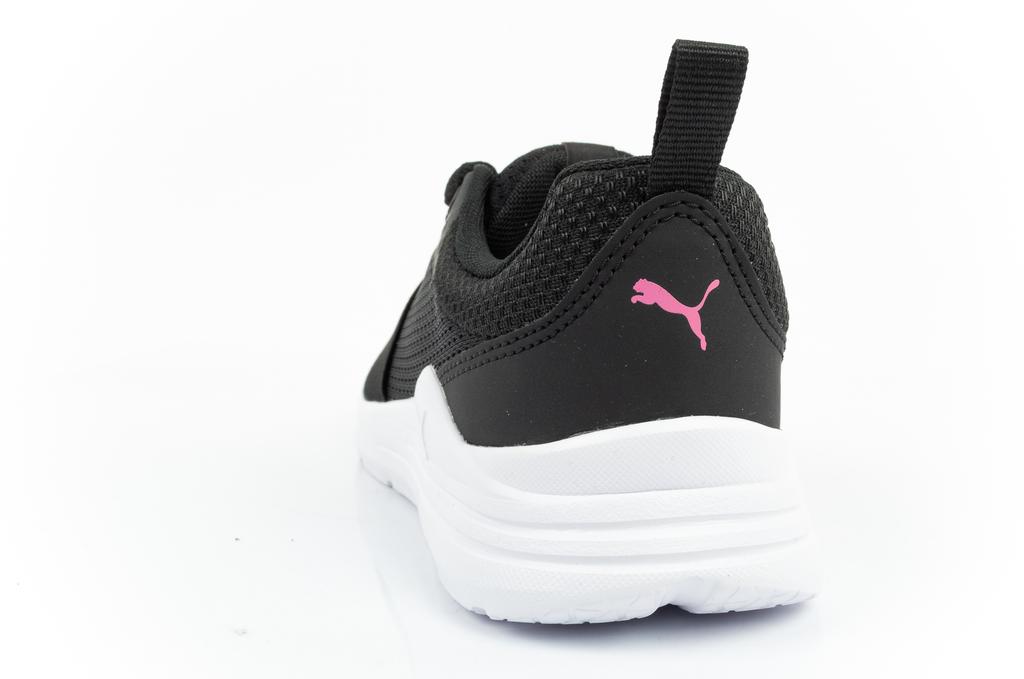 Puma Jr Wired Textile Running Shoe Black [374216 20] Size 28