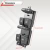 1J4959857D 1J4959857B Electric Master Window Switch Button 9P For VW Golf MK4 Jetta Bora Passat B5 Seat Leon Toledo Superb