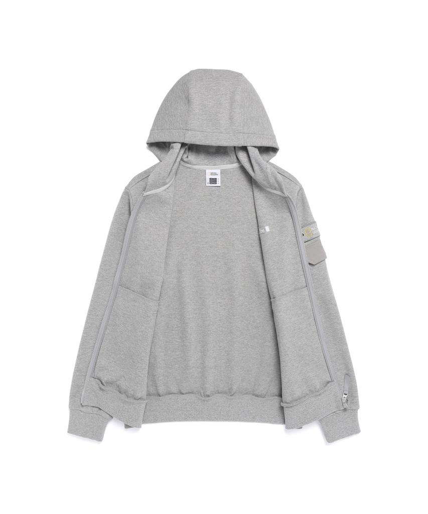 Nationalgeographic N261Uft950 Margay Sleeve Pocket Regular Fit Hooded Full Zip M/Grey
