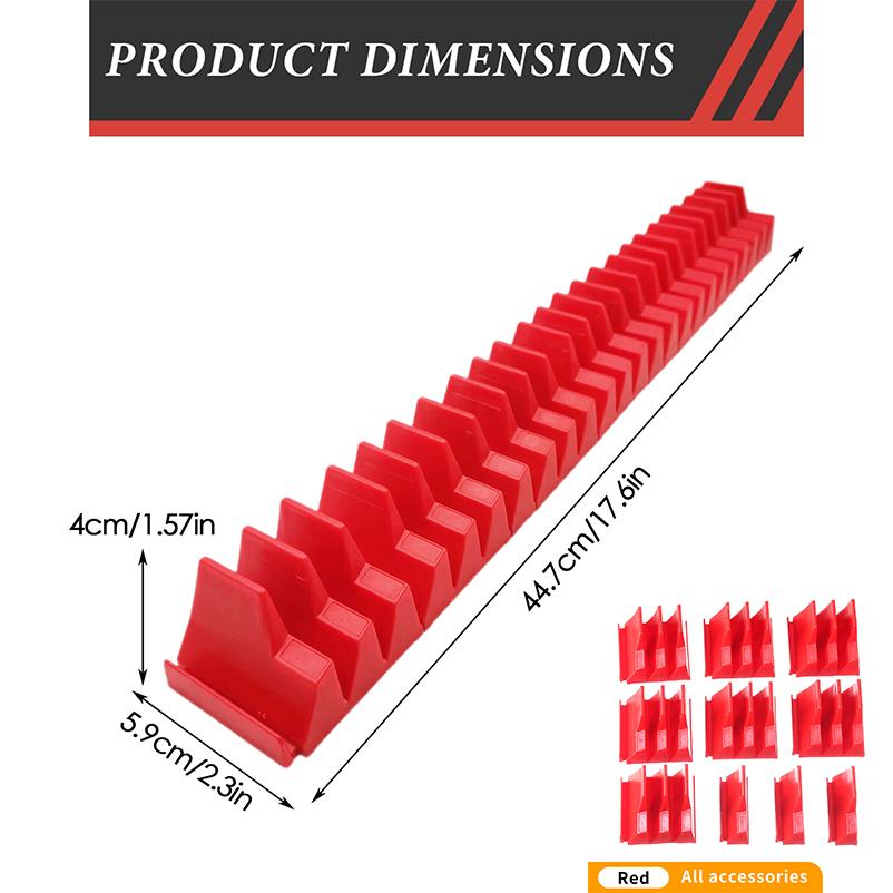 Plier Storage Rack Anti Slip Detachable Pliers Cutter Storage Rack With 10 Slots Wrench Organizer for Garage and Workshop