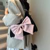 Sweet Large Capacity Handbag Y2K PU Backpack Casual Bow Shoulder Bag  Travel