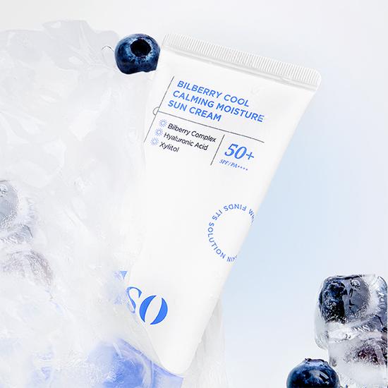 [ilso] Bilberry Cool Calming Moisture Sun Cream SPF 50+ PA++++ 50ml