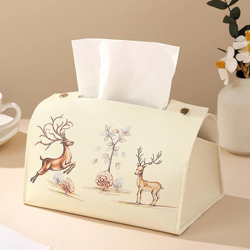 

Scandinavian Style Internet Celebrity Popular Living Room And Restaurant Decoration Paper Box Napkin Tissue Box бежевий