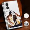 Mountain Valley Camping Art Case For Samsung Galaxy Z Fold 8 Ultra 7 6 5 4 Z Fold8 Fold7 Fold6 Fold5 Luxury Plating Leather Skin Phone Cover