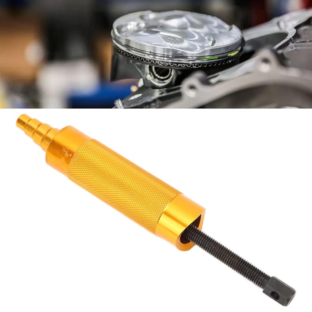 Kolbenbolzenabzieher - Qiilu Kolbenbolzenabzieher, 12-24mm Auswerferwerkzeug Abzieher Aluminiumlegierung Orange Schwarz für Universal-Fahrrad