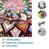 Bgraamiens Puzzle - Geometric Colorful Mandala - 1000 Piece Creative Geometric Round Blueboard Colorful Mandala Jigsaw Puzzle