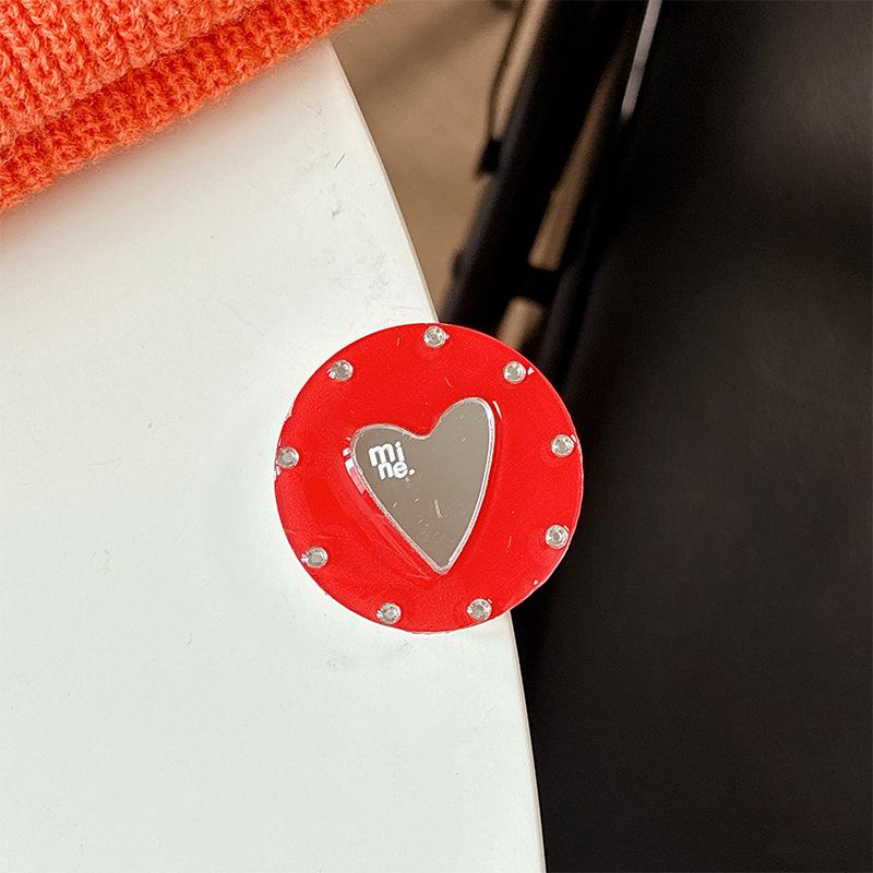 Bunter Liebe Herz Spiegel Handyhalter: Magsafe Magnetischer Aufkleber & Fingerring