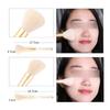 ZOREYA 10pcs Pearl White Portable Professional Makeup Blending Brushes Set with Storage Bag