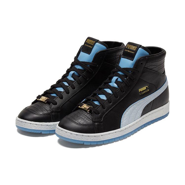 Puma Ralph Sampson 70 Mid Laye Casual High-Top Sneakers Unisex Sneakers Black Blue 383541-01