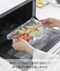 Yamazaki Tower Deep Food Preparation Set of X X Made In Product Number 10337 Microwave-Safe, Connectable, Easy-to-Clean Trays, 2, Clear, W14.2 D25.9