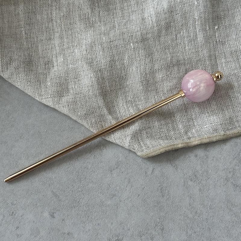 

Китайский стиль Винтажные палочки для волос для женщин и девочек Модные металлические заколки для волос в форме палочек для еды Булавки Ювелирные изделия Аксессуары для волос розовый