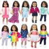 Roupas para Boneca Americana OG Girls de 18 Polegadas Blusa Preta Meia-Calça Saia 40cm Boneca Bebê Camisa de Verão Terno de Escritório