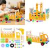 Childrens Wooden Puzzle Tool Car With Screw Nuts Set For Early Education And Development