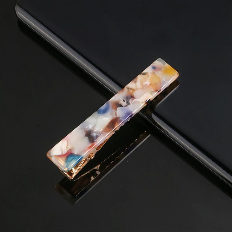 Korean Style Leopard Print Marble Hair Clip for Women