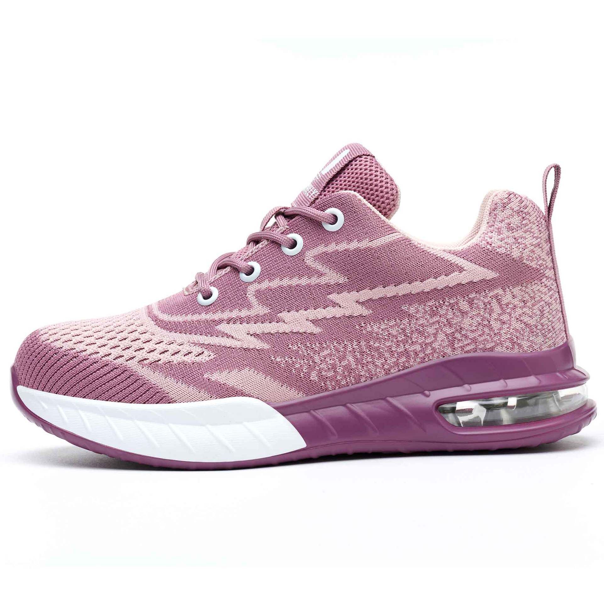 

Женская рабочая обувь, стальной подносок. Кевларовые защитные ботинки, дышащие рабочие ботинки из летучей ткани Pink 4.0 Kevlar; EUR 41