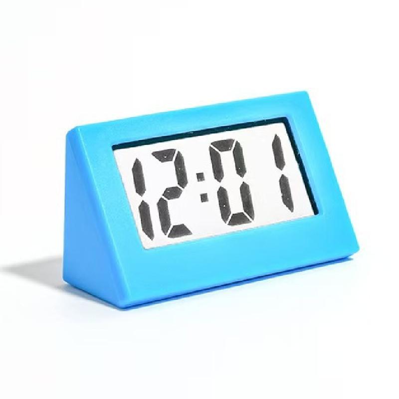 

Silent Table Mini Clock With Digital Screen For Students Use Portable Gifts синий