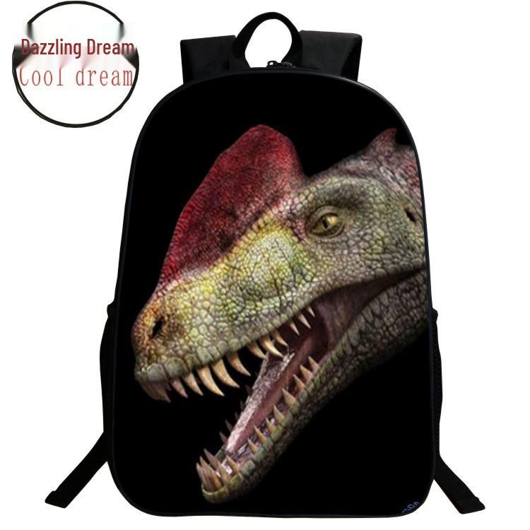 2021 Dinosaur Print Backpack for Boys - Primary School Children's Backpack