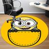 1pc Pocket Minion Office Round Area Rug, Under Office Chairs Bedroom Living Room Home Decor  A1022260