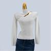 Half-High Collar Long Sleeves Soft Plaid Stretch Silm Sweaters White Find Bottom Shirt Fall and Winter Women's Clothing Stylish