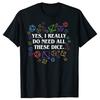 Men Women Dungeon And Dragon Dice Tabletop RPG T Shirts Accessories DND Game 100% Cotton T-shirt Clothes Fashion Tee Shirt