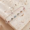 S925 Sterling Silver Color Treasure Jewelry Natural Tourmaline Bracelet Women'S Droplet Gem Bracelet