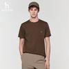 HAZZYS Men's Casual Pure Cotton Round Neck Short Sleeve T-Shirt
