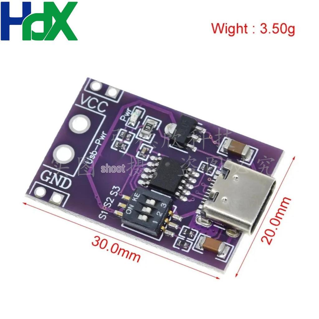 Fast Charging Trigger: PD/QC/AFC with 5V/9V/12V/15V/20V Fixed Output