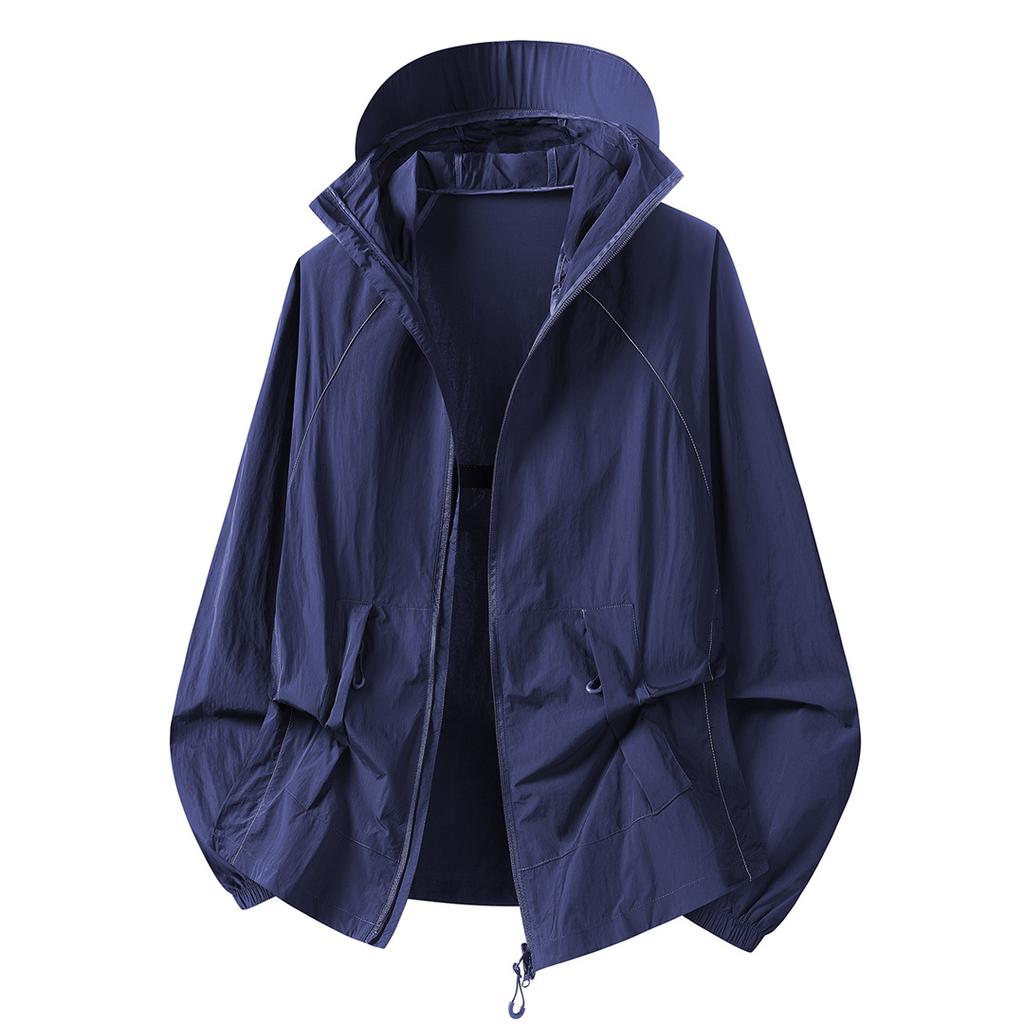 Summer new outdoor sunscreen clothing ultra-light and quick-drying anti-ultraviolet ice silk cool and breathable men's and women's sunscreen clothing