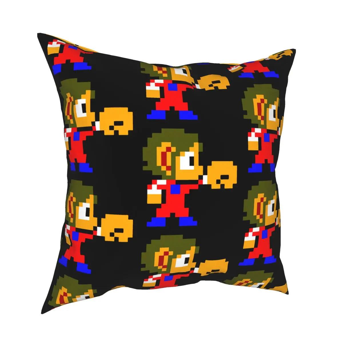 

Alex Kidd Pixel Pillowcase Printing Polyester Cushion Cover Decor 80s Pillow Case Cover Seat Zipper 40*40cm 12x12Inch
