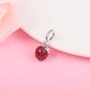 2022 New Fits Europe Bracelet 925 Sterling Silver Murano Glass Red Apple Dangle Charms Beads for Jewelry Making Kralen Berloque