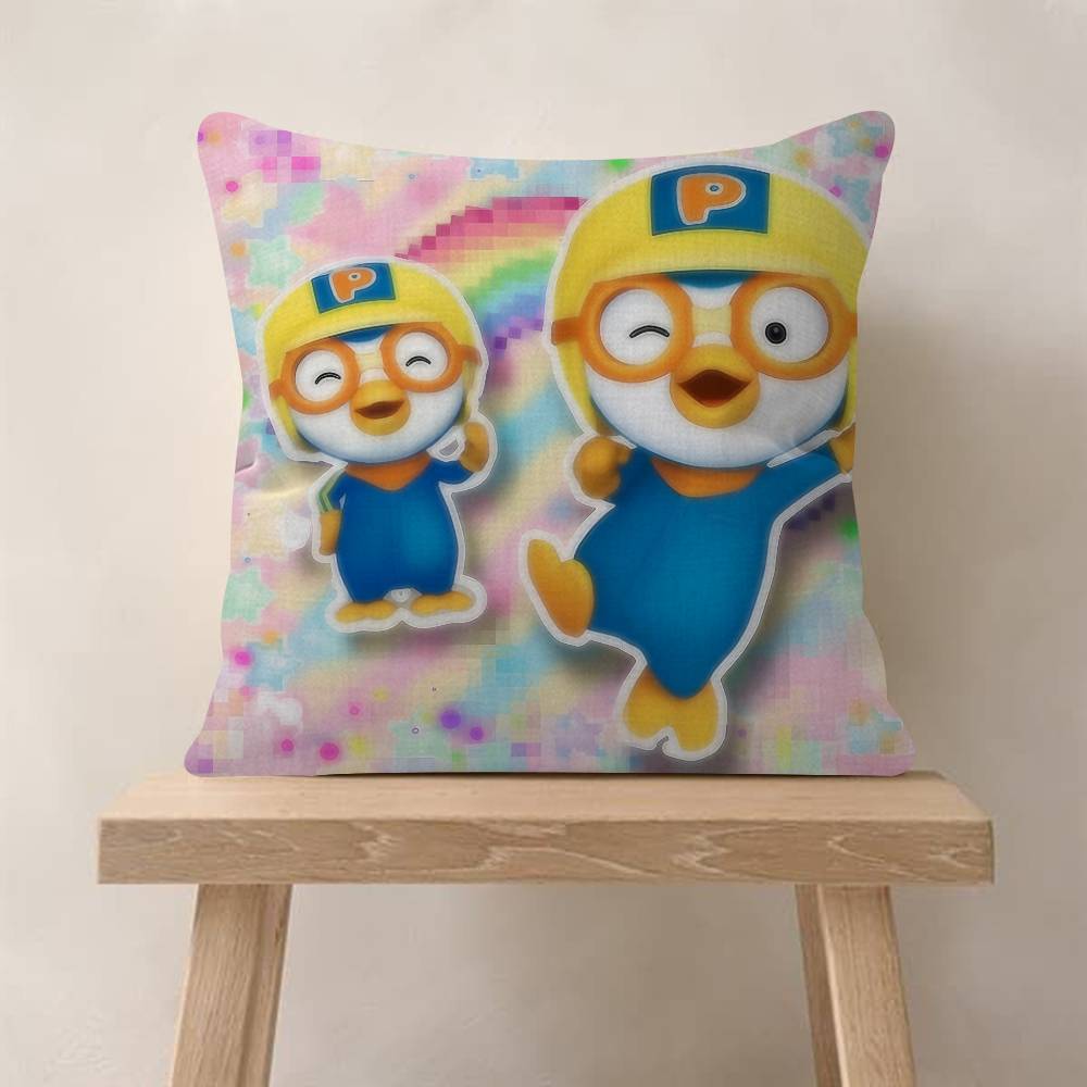 Anime cute Pororos Pillow Gift Home Office Decoration Bedroom Sofa Car Cushion Cover case 45x45