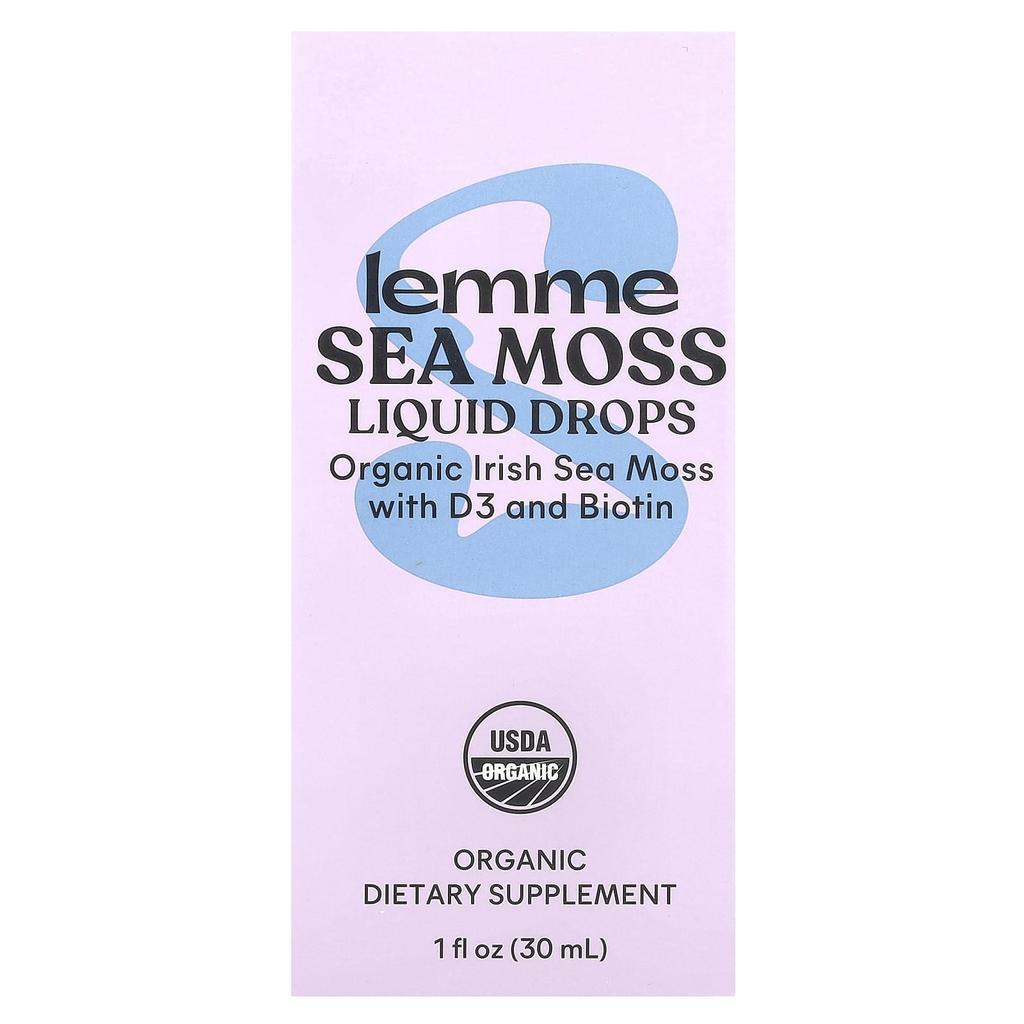 Organic Sea Moss Liquid Drops, 30Ml(1Fl Oz)
