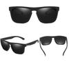 2PCS Unisex Plastic Square Frame Sunglasses Luxury Men Driving Fashion Women Outdoor Hiking Travel Male Fishing UV Protection