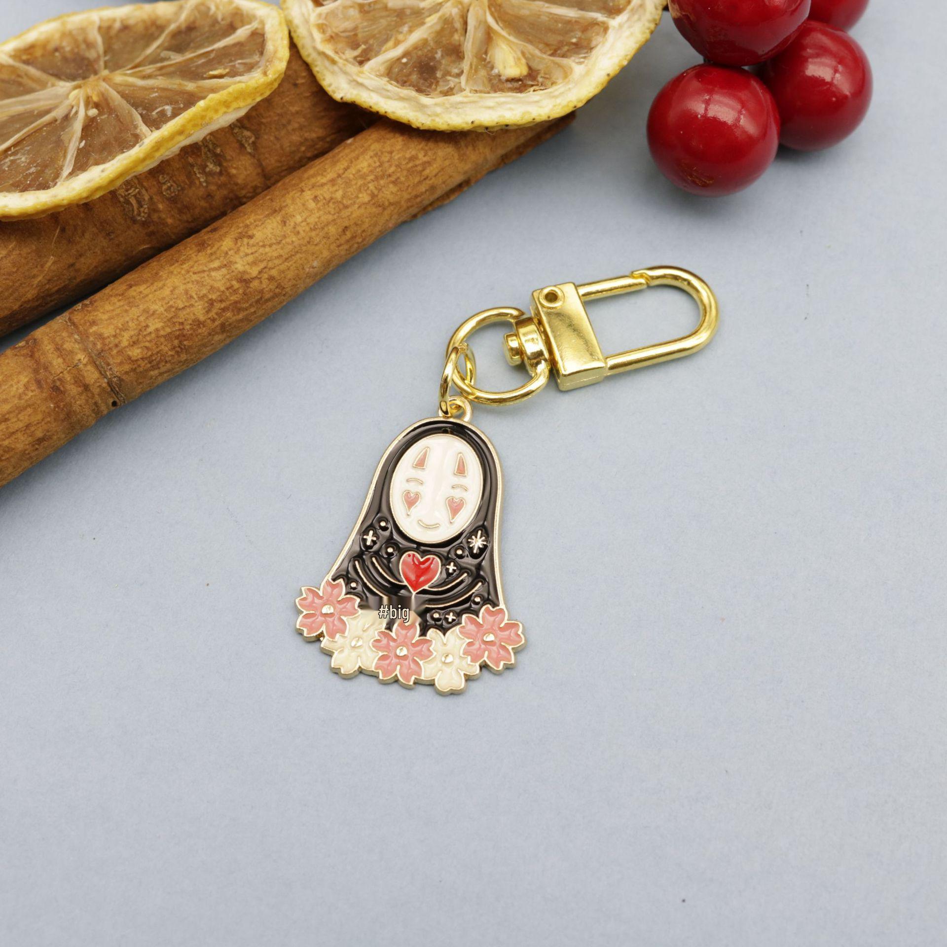 Hayao Miyazaki Anime Faceless Man Keyring Pendant