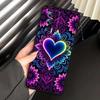 Luxurious Love Design Art For Xiaomi Redmi 12 13C 12C 13 10C 9T A2 9A 9C 7A Note 10S 8T 10 9 8 Pro 4G 5G Black Phone Case