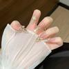 Cat's Eye Wearing Nail Pure Hand-made Nail Piece Fake Nail Wearing Nail Piece Advanced Sense Thin Dog Long