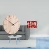 Wood Wall Clock Creative Design Decorative Non Ticking Silent for Restaurant Office Nutcracker