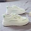 2025 Spring Women's White Breathable Versatile Sneakers - Casual Canvas with Soft Sole for Spring & Autumn