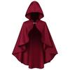 Halloween Cloak Retro Style Hooded Tailoring Metal Buckle Decoration Shawl Role-Playing Versatile Costume Accessory