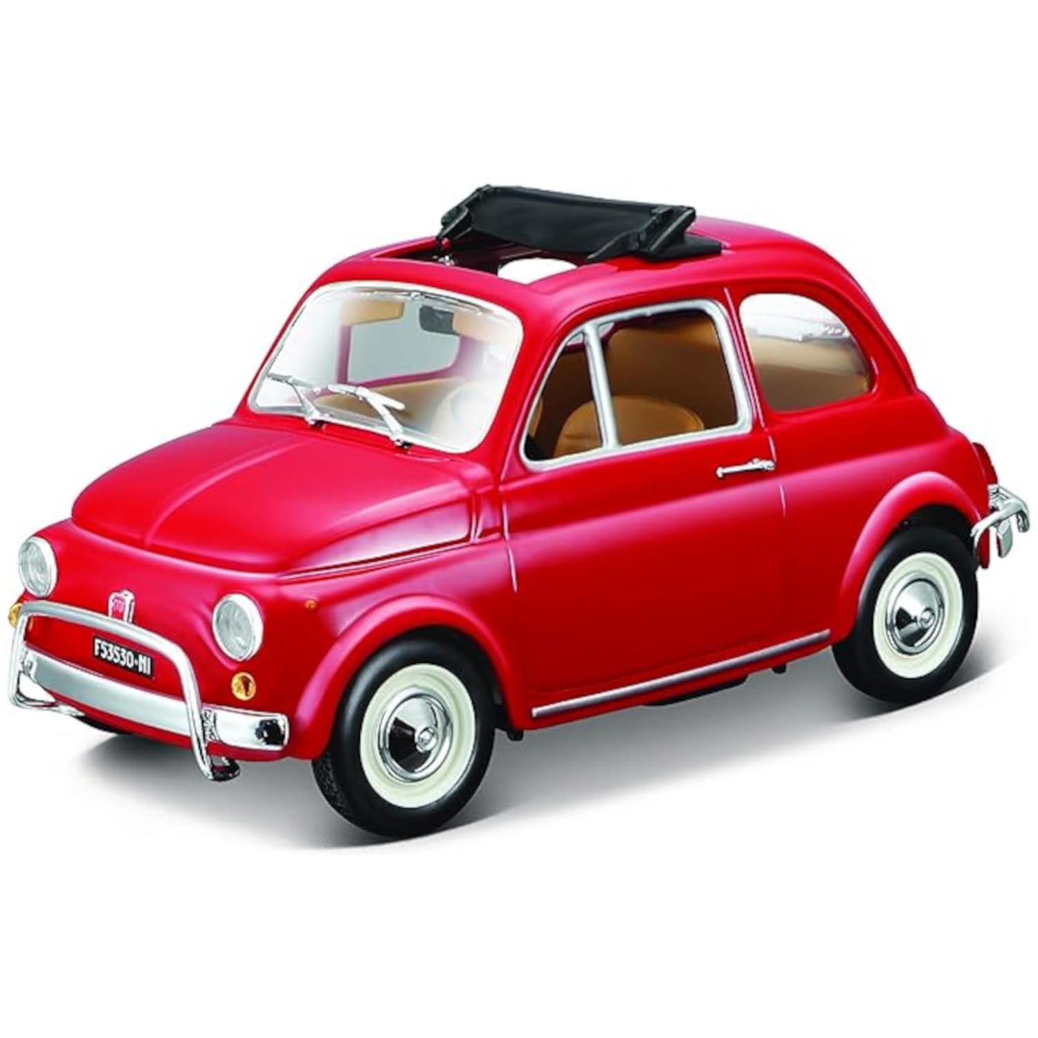 

Burago Fiat Mini Car FIAT 500 L 1968 Italian Car 1/24 (Red) [Item]
