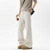 Men Cleanfit Black Draped Loose Straight Flared Casual Pants