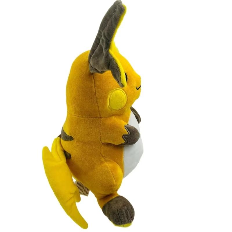 30Cm  Raichu Evolution Plush Toy High Quality Stuffed Animal Doll Soft Hug Pillow Cushion Room Decoration Companion Doll