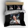 Smoking Woman Money Art Print Bedding Duvet Cover Set Duvet Cover Pillowcases  (1*Duvet Cover 2*Pillowcases, without duvet insert)