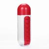 1PC 600ml Sports Plastic Water Bottle Combine Daily Pill Boxes Capsule Water Cup Medicine Organizer Drinking Bottles