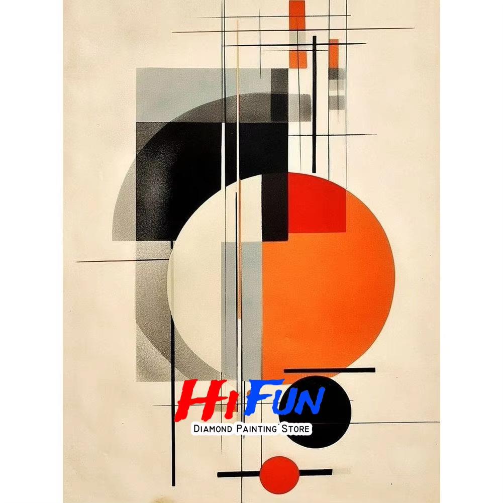Diamond Painting Full Drill Western Abstraction Art Wassily Kandinsky Poster Rhinestones Mosaic Embroidery Living Room Decor